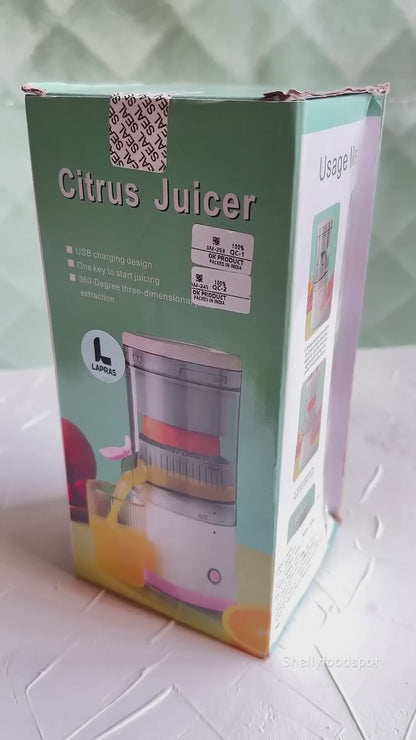 Portable Electric Citrus Juicer | USB Rechargeable Juice Extractor